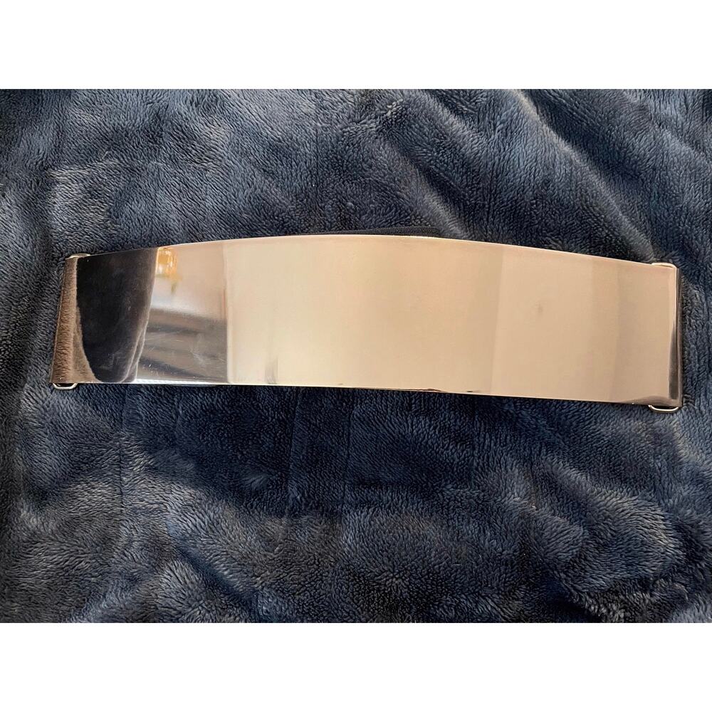 Copper Mirrored Stretch Waist Belt Elastic Back Size Large